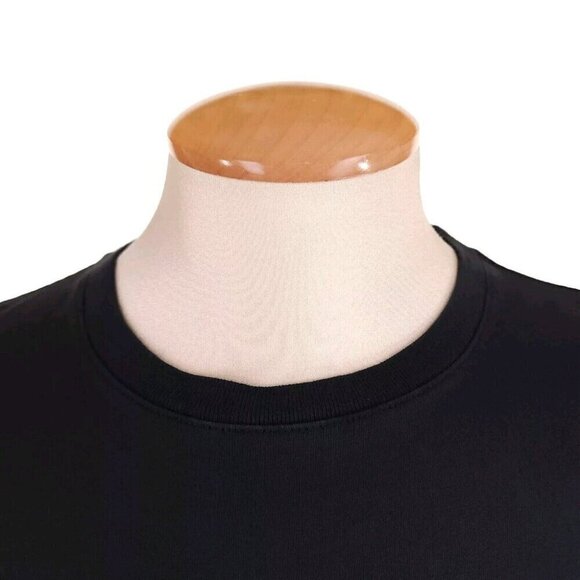 Rhude Logo Embroidered T-Shirt XS Mens Black Cotton Tee - Picture 2 of 11